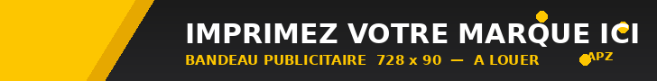 Bannière publicitaire 728 x 90 — à louer